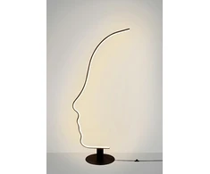 22W LED toršeras FACE FLOOR, juodas, 3000K