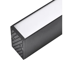 23W LED linijinis šviestuvas LORIEN, 120cm, juodas, 4000K