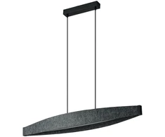 23W LED pakabinamas šviestuvas FLAT FELT, tamsiai pilkas, 3000K