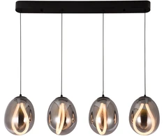23W LED pakabinamas šviestuvas MELANIE, juodos/dūmų sp., 3000K, 4312000
