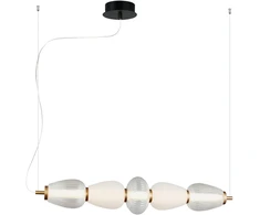 23W LED pakabinamas šviestuvas SHINY, baltos/juodos/bronzos sp., 3000K, 4304000