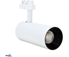 Lubinis šviestuvas Bemko 24W LED akcentinis šviestuvas į 1 fazės bėgelį VERKO, baltas, 4000K