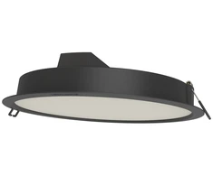 24W LED įleidžiama panelė DOWNLIGHT IP44 GEN2, juoda, 6500K, 100°