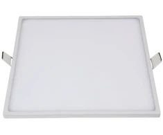 24W LED įmontuojama panelė, kvadratinė, balta, 3000K