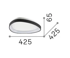 24W LED lubinis šviestuvas GEMINI, baltas, 2700K, 341439