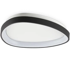 24W LED lubinis šviestuvas GEMINI, juodas, 4000K, 372044