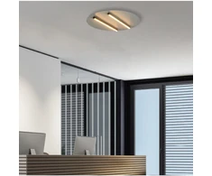24W LED lubinis šviestuvas, juodos/pilkos sp., 3000K, dimeriuojamas, 2568