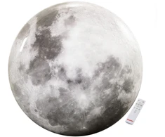 24W LED lubinis šviestuvas LUNA, pilkas, 3000-6500K/RGB, dimeriuojamas, valdomas TUYA programėle