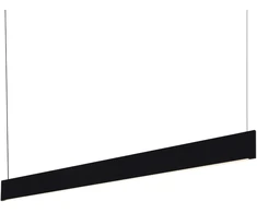 Pakabinamas šviestuvas 24W LED pakabinamas linijinis šviestuvas STEEL, juodas, 3000K, šviestuvai gali būti jungiami į liniją, 368818