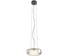 24W LED pakabinamas šviestuvas SOLERA, juodos/baltos/dūmų sp., 3000/4000K, 01-3591