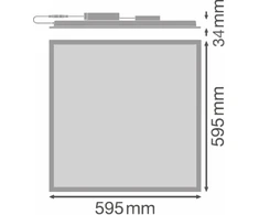 24W LED panelė PL CMFT, balta, 4000K, 595x595mm, IP50, DALI