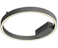 Lubinis šviestuvas 24W LED paviršinis šviestuvas FEBE, juodas, 4000K, dimeriuojamas, 01-2838