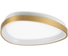 Lubinis šviestuvas Ideal Lux 24W LED paviršinis šviestuvas GEMINI, žalvario sp., 3000K, 328034