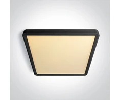 Lubinis šviestuvas 24W LED paviršinis šviestuvas, juodos sp., 2800/3300/4000K, 300x300mm, UGR19, 62020JU/B/V