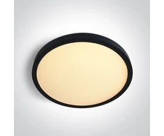 Lubinis šviestuvas 24W LED paviršinis šviestuvas, juodos sp., 2800/3300/4000K, 300mm, UGR19, 62020CU/B/V