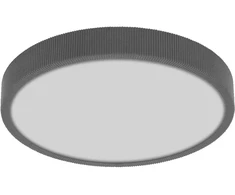 Lubinis šviestuvas 24W LED paviršinis šviestuvas ORBIS MATTEO, pilkas, 3000K, dimeriuojamas