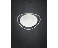 Lubinis šviestuvas 24W LED paviršinis šviestuvas VERENA, baltos/juodos sp., 4000K