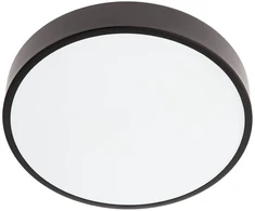 Lubinis šviestuvas 24W LED plafonas KNOB, matinės juodos sp., 3000/6500K