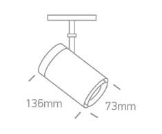 24W LED šviestuvas į magnetines sistemas MINI/MIDI/MAXI/P&amp;P, baltas, 3000/4000K, 48V, 38°, DALI, 42114BL/W/V