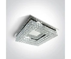 Lubinis šviestuvas 24W paviršinis šviestuvas, chromo sp., 3000K, 62184B/C/W
