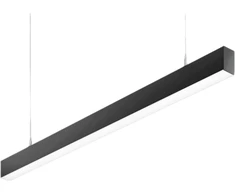 Pakabinamas šviestuvas 25,2W pakabinamas linijinis šviestuvas X-LINE SLIM L-DOWN LED COMPACT, juodas, 3000K, IP40, DALI
