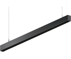 25,5W linijinis pakabinamas šviestuvas X-LINE SLIM LOW UGR L-DOWN LED, juodas, 3000K, IP40