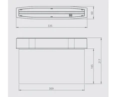 2,5W evakuacinis šviestuvas SUPREMA D-std CB IP54 NT, juodas