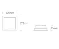 25W įleidžiamas šviestuvas, baltas, 3000/4000/6000K, IP44, 50125UV/W/V