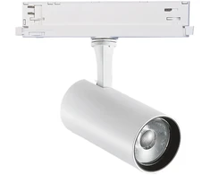 25W LED akcentinis šviestuvas į 3 fazių bėgelius FOX, baltas, 4000K, dimeriuojamas, 340968