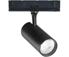 25W LED akcentinis šviestuvas į 3 fazių bėgelį FOX, juodas, 3000K, dimeriuojamas, 302591