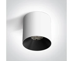 Lubinis šviestuvas 25W LED cilindro formos paviršinis šviestuvas, baltos/juodos sp., 3000K, 12125R/W/W