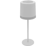 2,5W LED įkraunamas stalo šviestuvas, baltas, 2700-6000K, su saulės baterija, IP54, dimeriuojamas