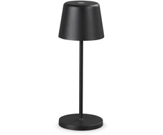 2,5W LED įkraunamas stalo šviestuvas CUTE, juodas, 2200-2700K, IP65, dimeriuojamas, 346908