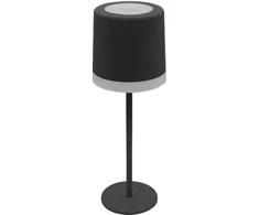 2,5W LED įkraunamas stalo šviestuvas, juodas, 2700-6000K, su saulės baterija, IP54, dimeriuojamas