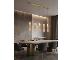 25W LED pakabinamas šviestuvas, aukso/šampano sp., 2700/3000/4000K, dimeriuojamas, 2691