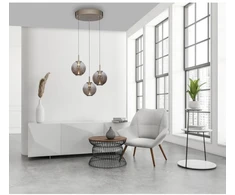 25W LED pakabinamas šviestuvas E-INFINITY, bronzos sp., 2200-5000K, dimeriuojamas, reguliuojamo aukščio