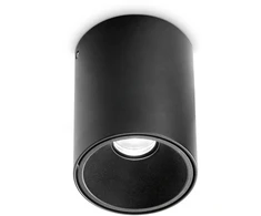 Lubinis šviestuvas Ideal Lux 25W LED paviršinis šviestuvas NITRO, juodas, 3000K, 322711