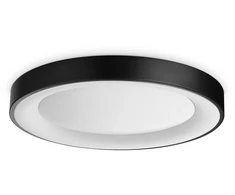 Lubinis šviestuvas Ideal Lux 25W LED paviršinis šviestuvas PLANET, juodas, 3000K, 328157