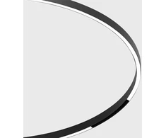 25W LED šviestuvas FLEXY LINEA į magnetinę sistemą IN_RING, juodas, 3000K, 48V, 110°, 2m