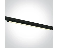 25W LED šviestuvas į 3 fazių bėgelius, juodas, 3000/4000/5000K, 65025T/B/V
