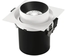 26,5W LED įleidžiamas šviestuvas OUTSIDER, baltos/juodos sp., CCT