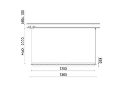 Pakabinamas šviestuvas 26,5W LED pakabinamas linijinis šviestuvas LOOP, baltas, 3000K