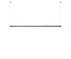 26W LED linijinis pakabinamas šviestuvas POP P120, juodu korpusu, 3000K, 124cm