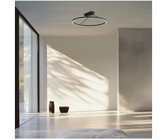 26W LED lubinis šviestuvas, juodas, 3000K, dimeriuojamas, 40cm, 2561