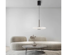 26W LED pakabinamas šviestuvas E-VITRUM, rudos sp. korpusu, 2700-5000K, dimeriuojamas, reguliuojamo aukščio