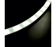 26W/m LED juosta - šviečiantis kabelis, matinis, 24LEDs/m, 24V, 3000K, IP67, 24x18mm, 5m ritė, LS78