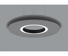 Pakabinamas šviestuvas 26W pakabinamas akustinis šviestuvas ARC 60, juodas, 3000K