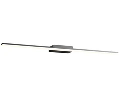 27,39W LED sieninis šviestuvas BARRIO, juodas, 3000K, IP44, 01-2506