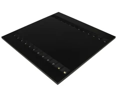 27,5W LED panelė LOUVER, juoda, 4000K, 60x60cm