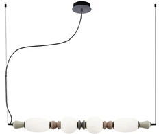 27W LED pakabinamas šviestuvas GEMMA, juodos/pilkos/rudos/baltos sp., 3000K, 4331100
